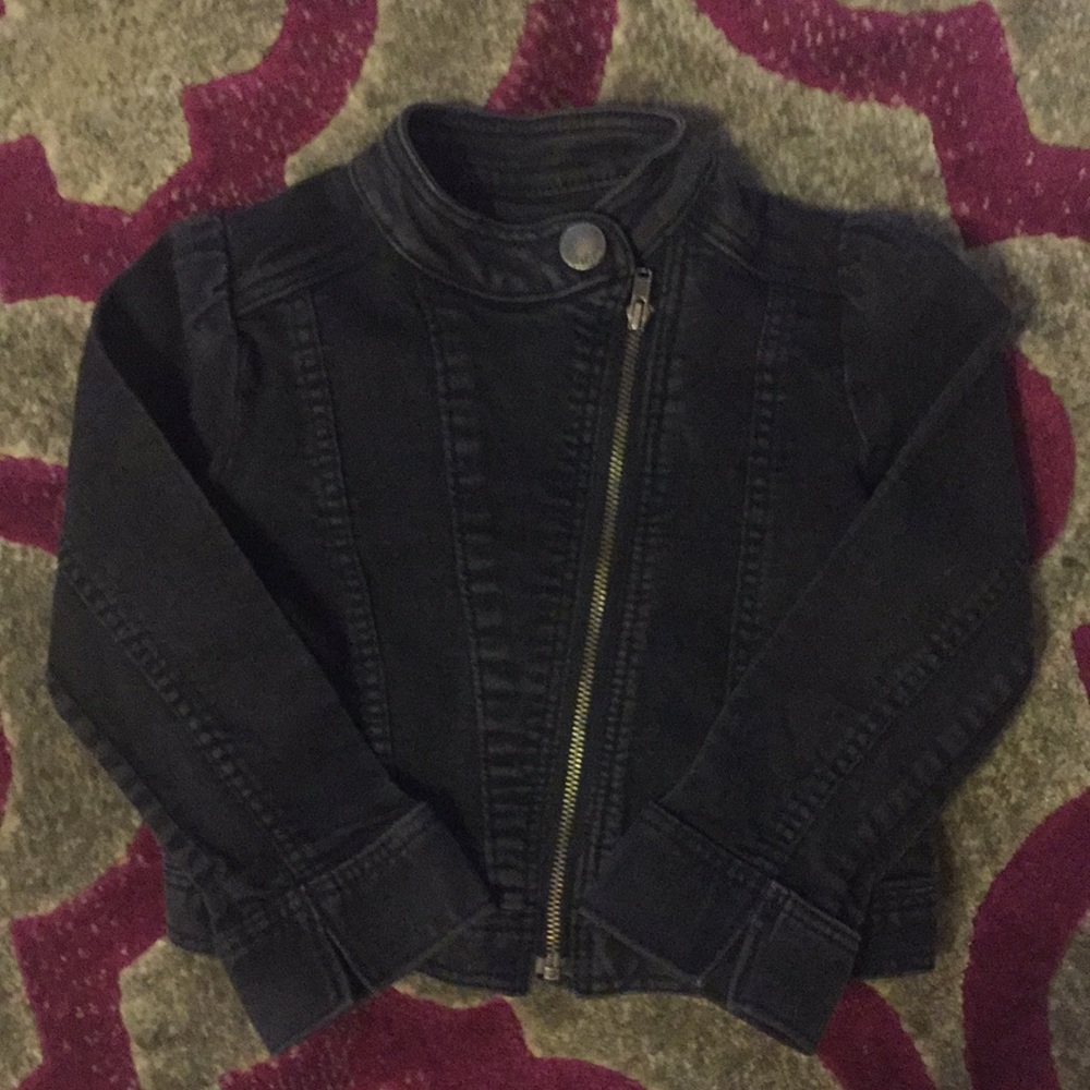 Baby Gap 2T Black Denim Jacket